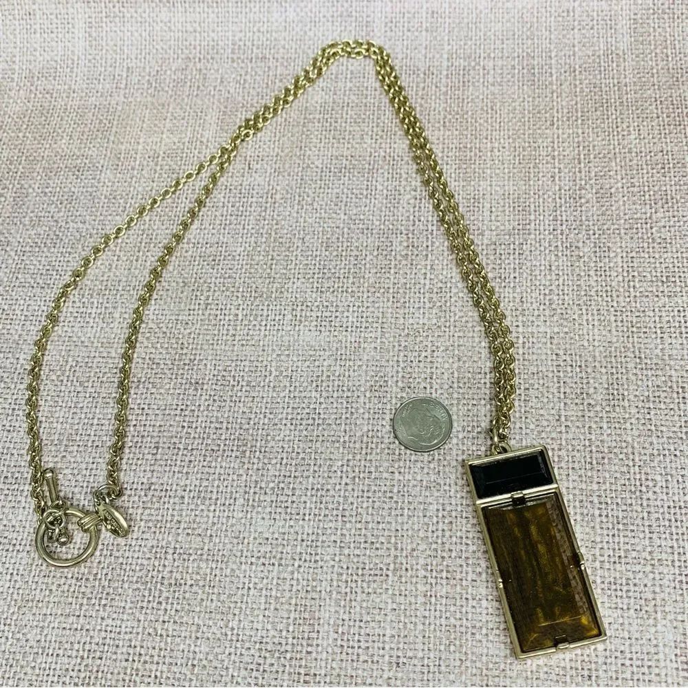 Ann Taylor Gold Bronze Black Necklace